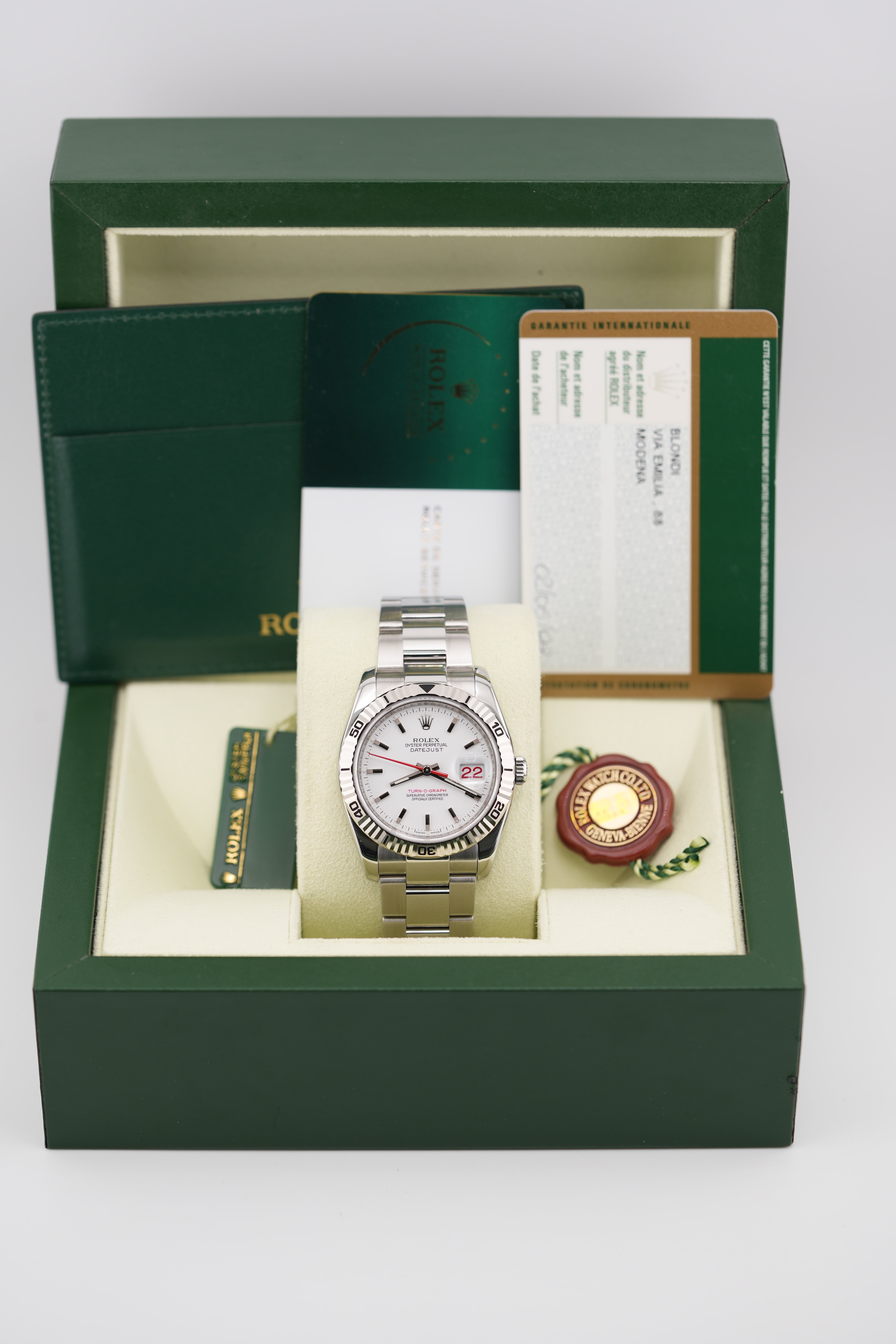 Rolex Datejust 36MM 116264 "Turnograph" (2026 RSC + 2010 Box & Papers)