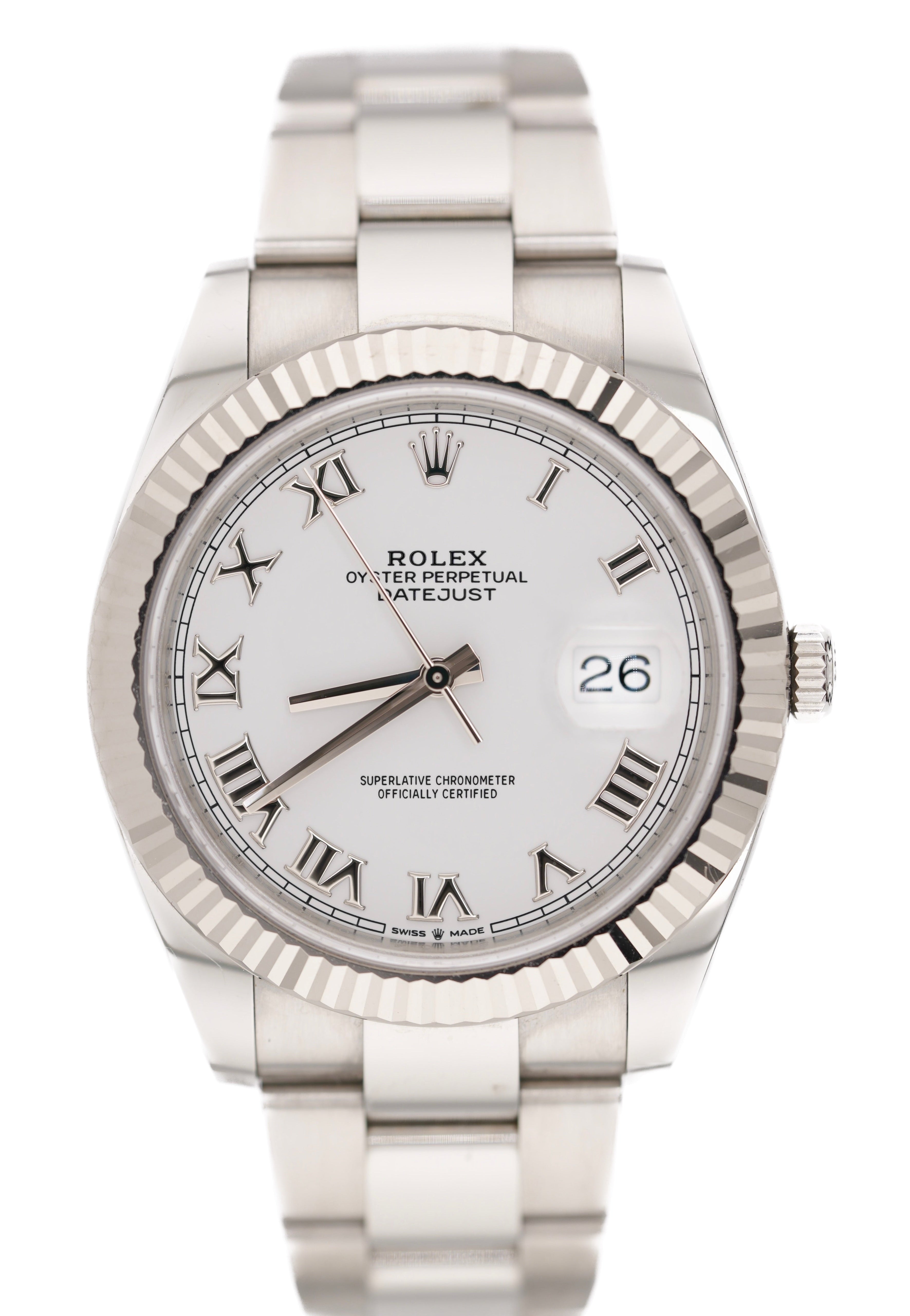 Rolex Datejust 126334 "White Roman" (2019 Box & Papers)