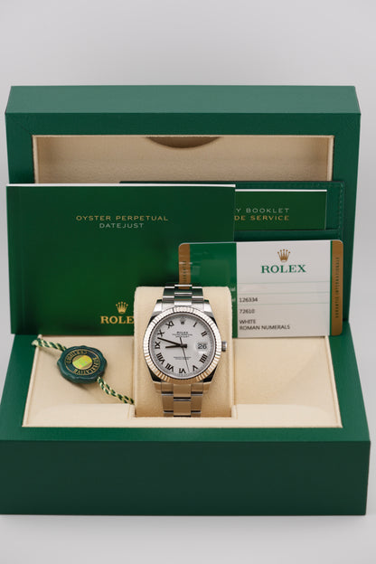 Rolex Datejust 126334 "White Roman" (2019 Box & Papers)