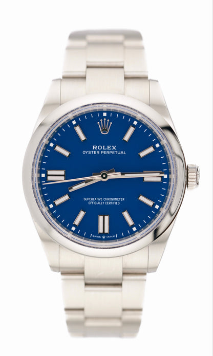 Rolex Oyster Perpetual 41MM "Matte Blue" (2026 UNWORN Box & Papers)