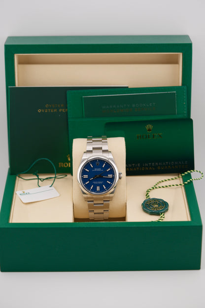 Rolex Oyster Perpetual 41MM "Matte Blue" (2026 UNWORN Box & Papers)