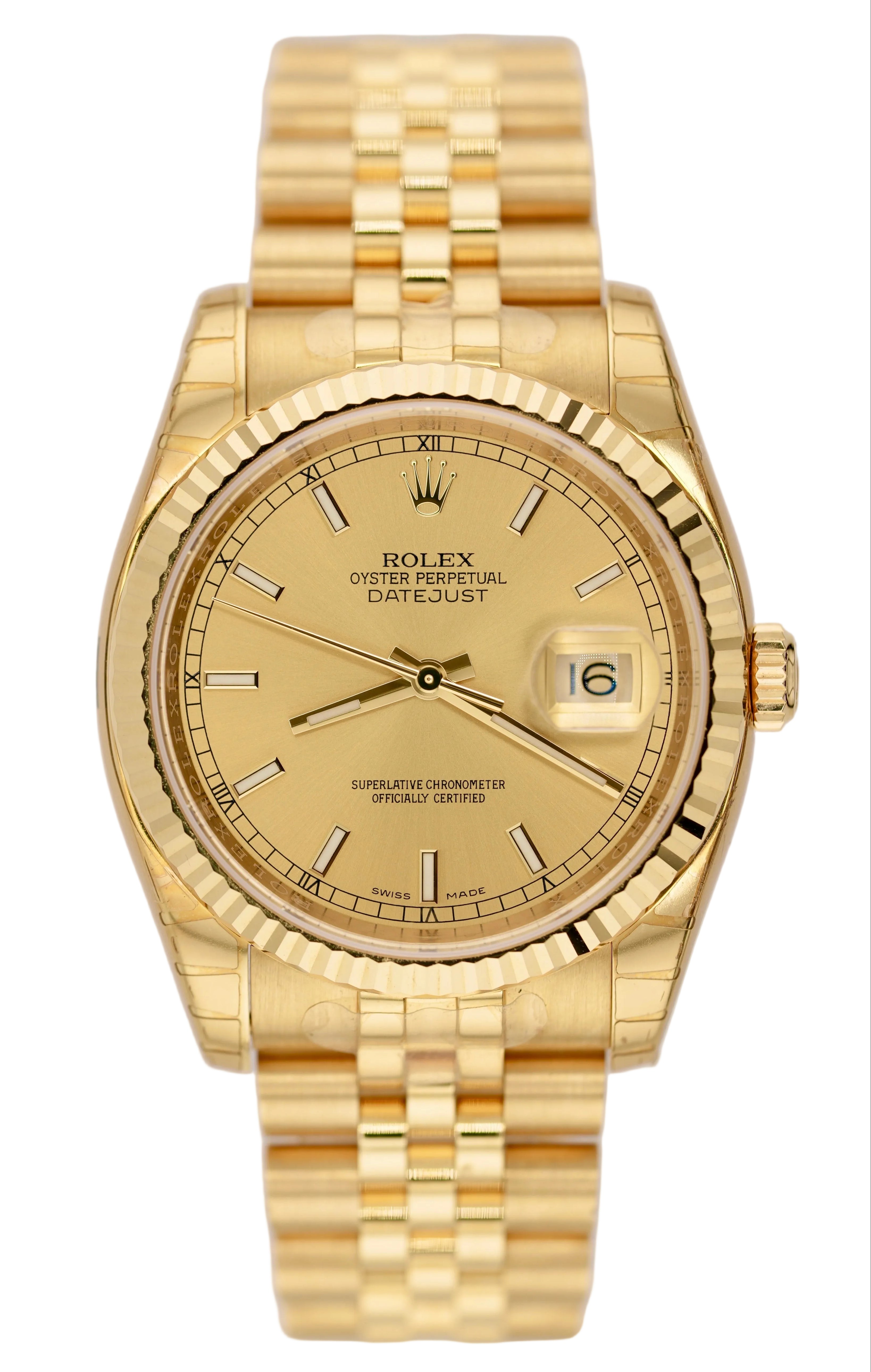 Rolex Datejust 36MM 116238 "Super-jubilee" (2015 UNWORN Box & Papers)
