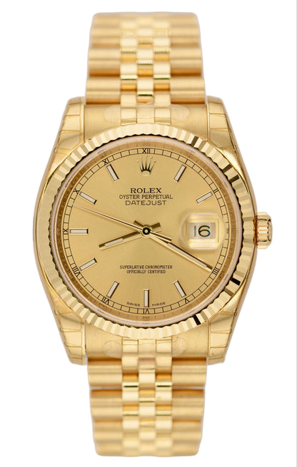Rolex Datejust 36MM 116238 "Super-jubilee" (2015 UNWORN Box & Papers)