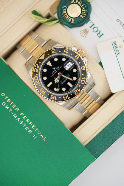Rolex GMT Master II 116713LN "Green Arrow" (2017 UNWORN Box & Papers)