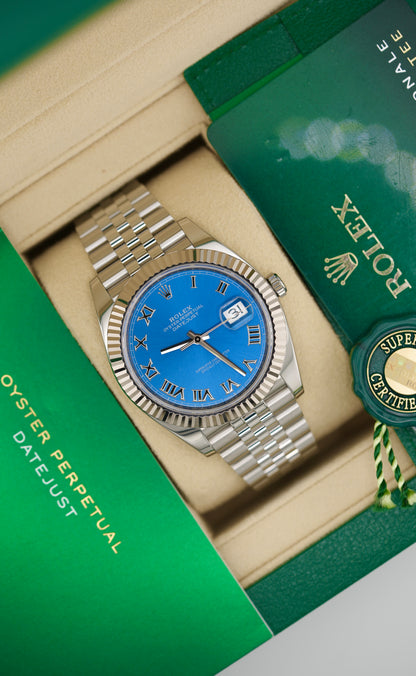 Rolex Datejust 41MM 126334 "Azzuro Blue" (2024 Box & Papers)