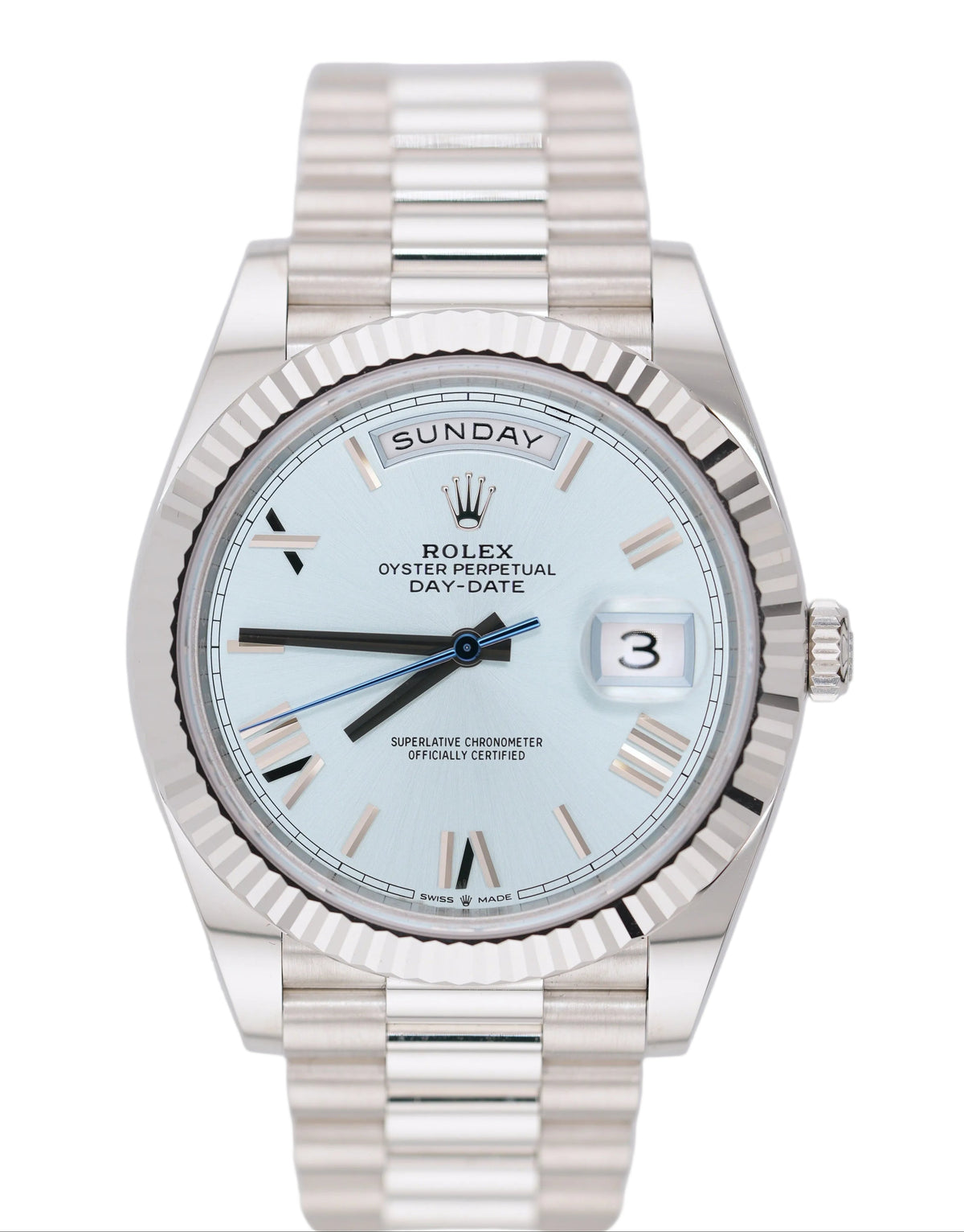 Rolex Day-date 40MM "Ice Blue" (2026 Box & Papers)