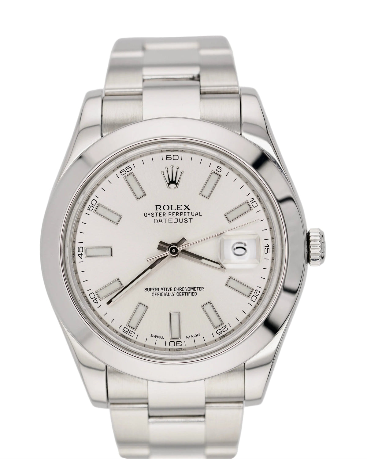 Rolex Datejust II 116300 "Silver Stick" (2013 Box & Papers)
