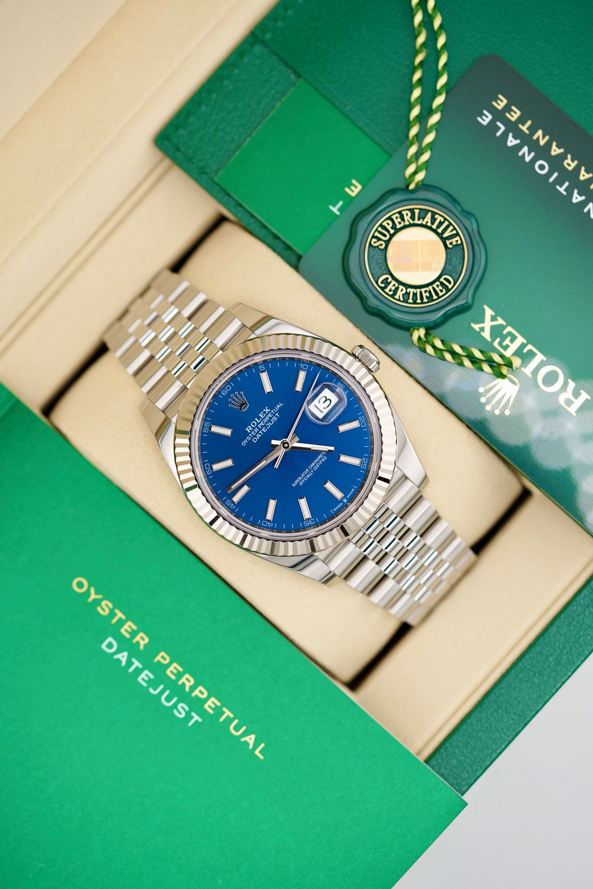 Rolex Datejust 41MM 126334 "Blue Stick" (2026 Box & Papers)