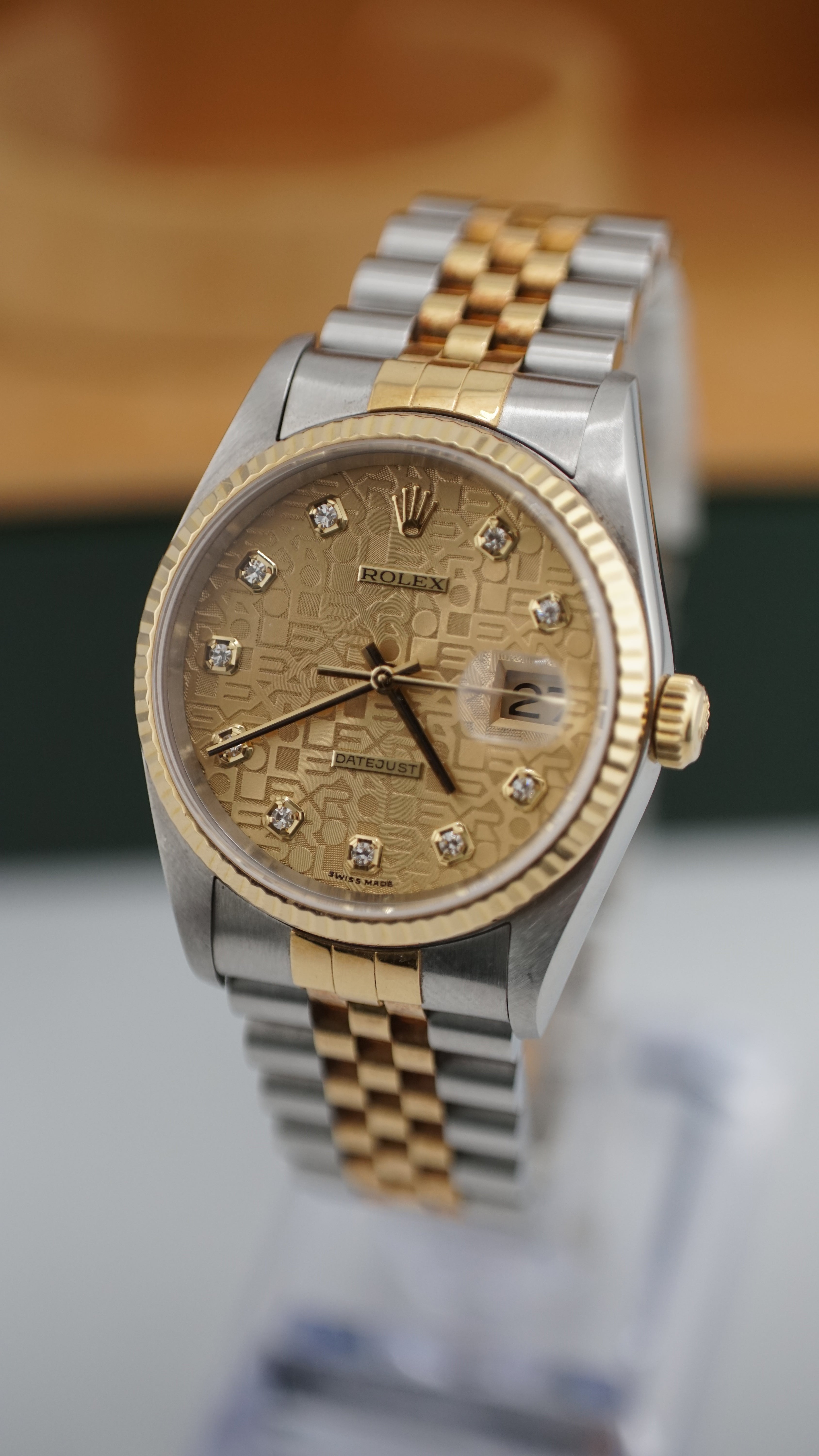 Rolex Datejust 16233G Anniversary Dial