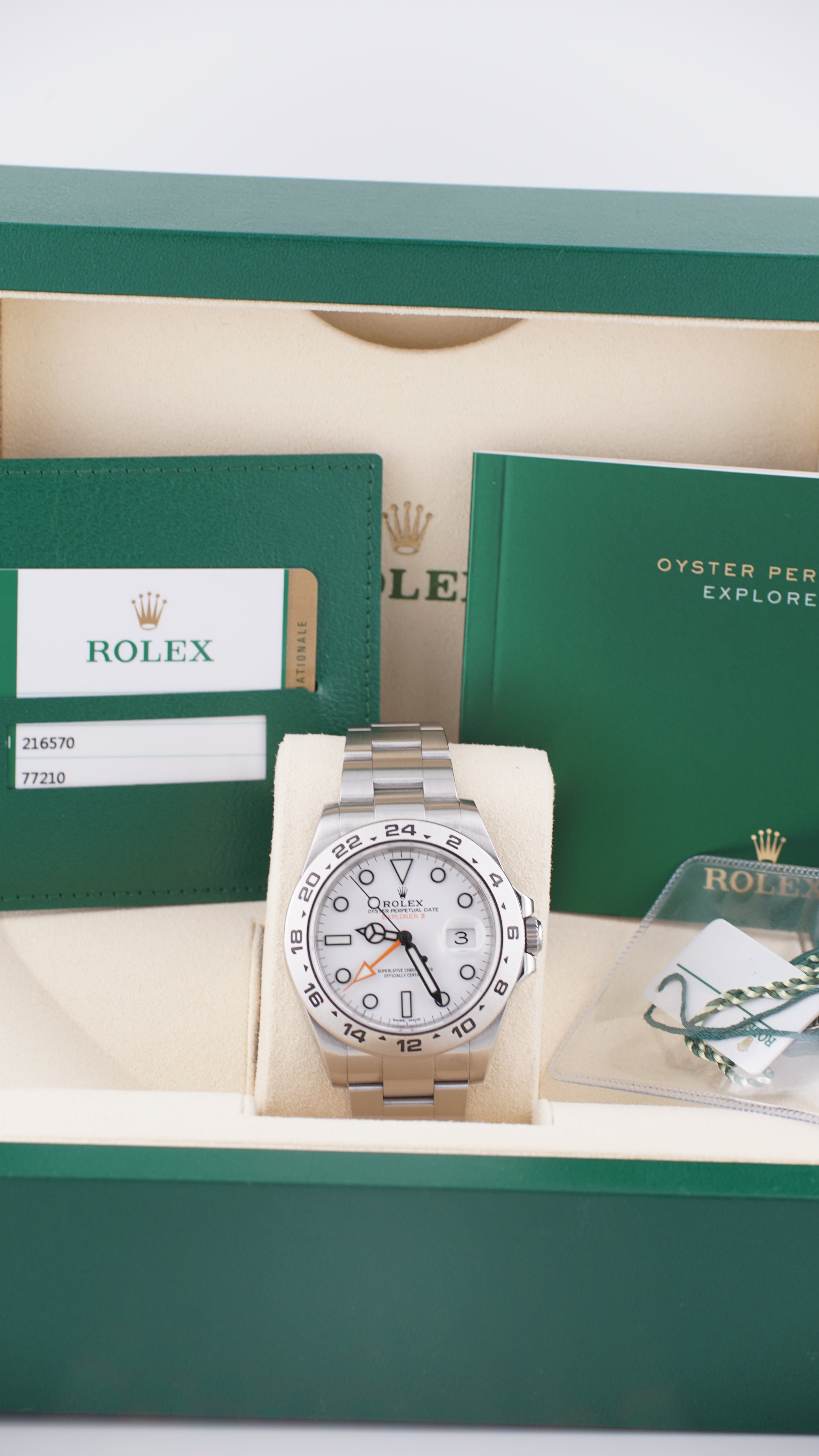 Rolex Explorer II 216570 "Polar" (Box & Papers 2019)