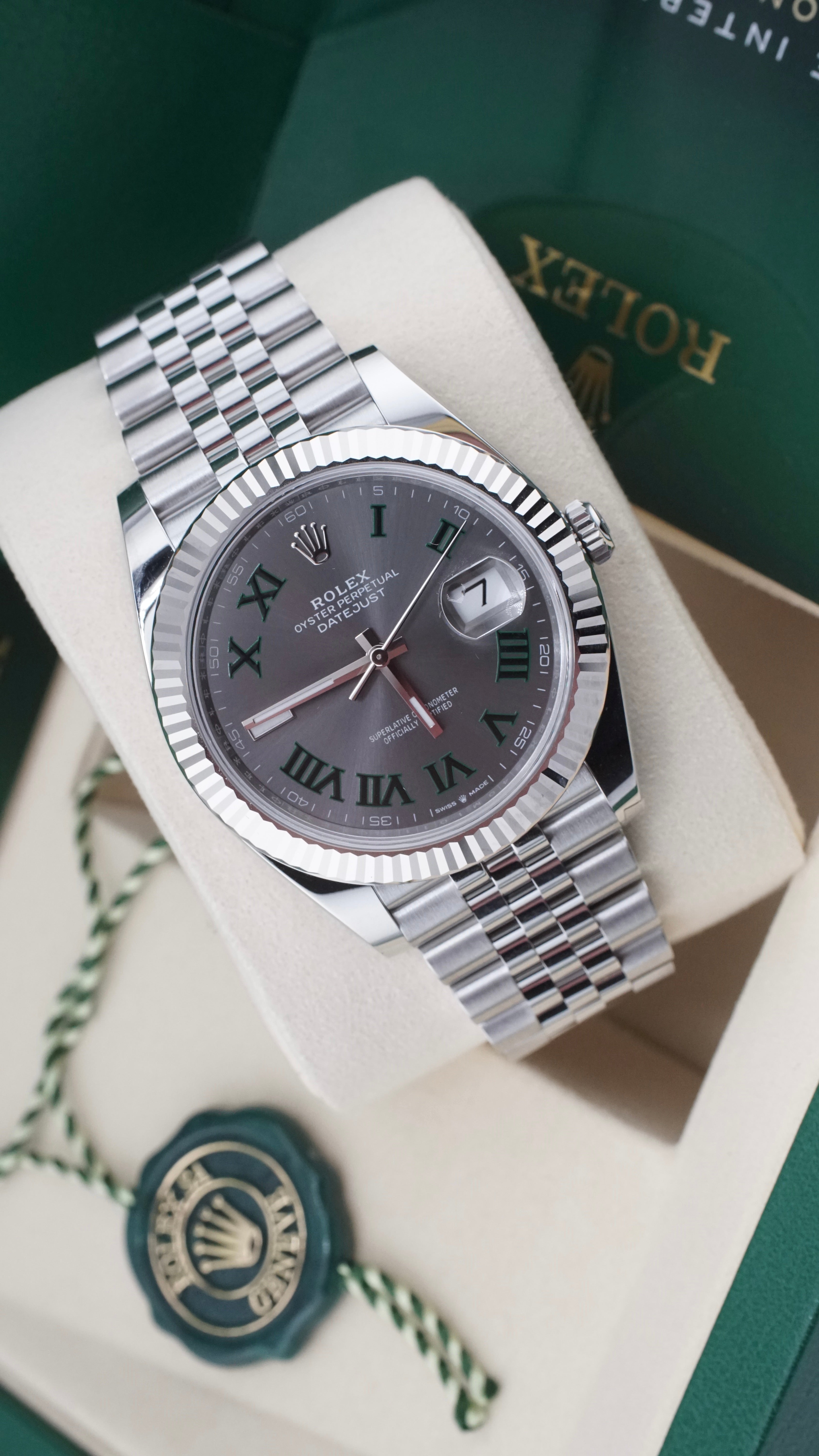 Rolex Datejust 126334 "Wimbledon" (2025 Box & Papers)