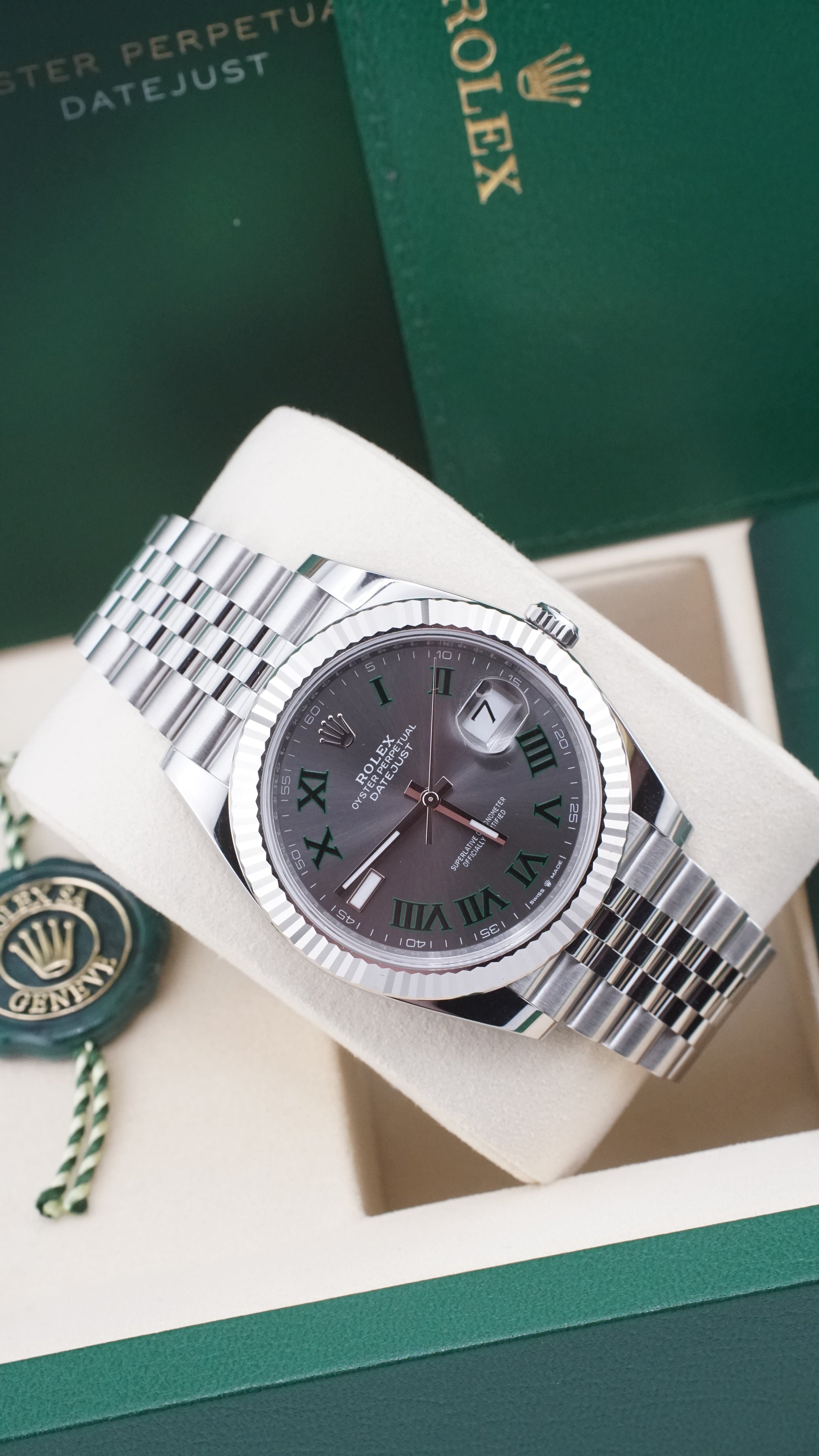 Rolex Datejust 126334 "Wimbledon" (2025 Box & Papers)