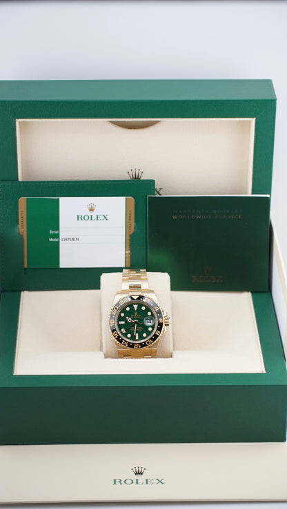 Rolex GMT Master "Money Green" 116718LN (Box & Papers)
