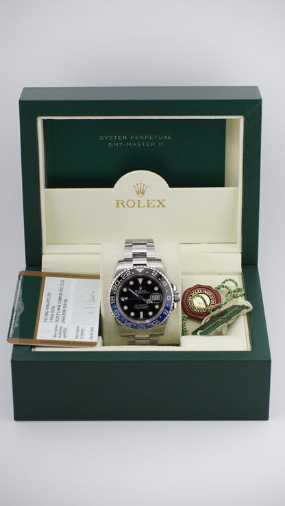 Rolex GMT Master II 116710BLNR "Batman" (2014 Box & Papers)