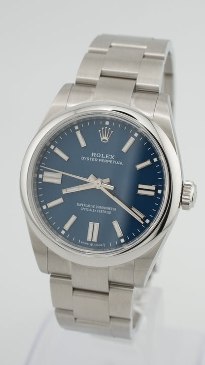 Rolex Oyster Perpetual 41MM "Matte Blue" (2025 Box & Papers)