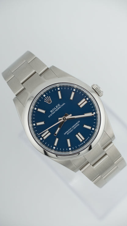Rolex Oyster Perpetual 41MM "Matte Blue" (2025 Box & Papers)
