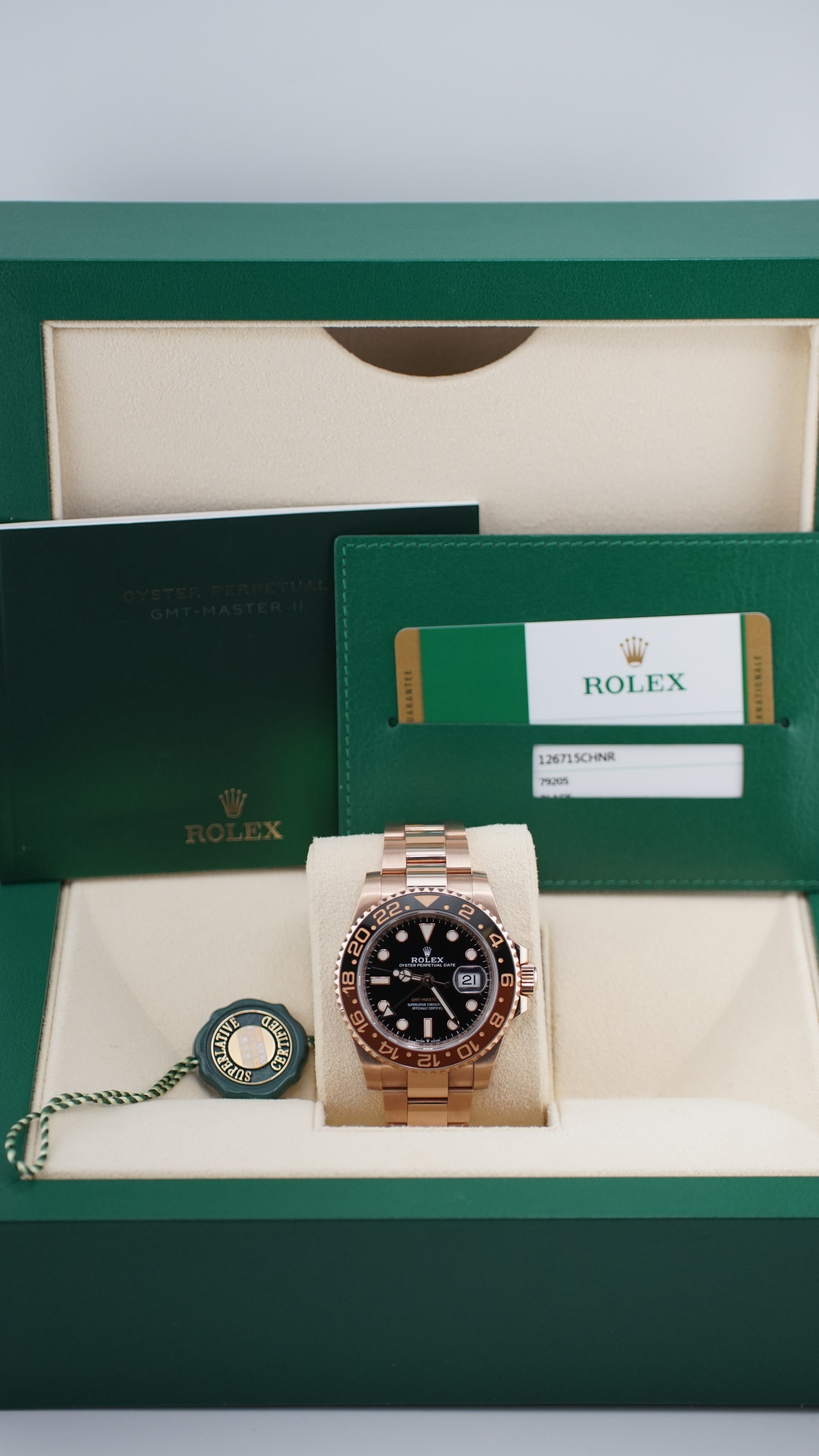 Rolex GMT Master II 126715CHNR (2020 Box & Papers)