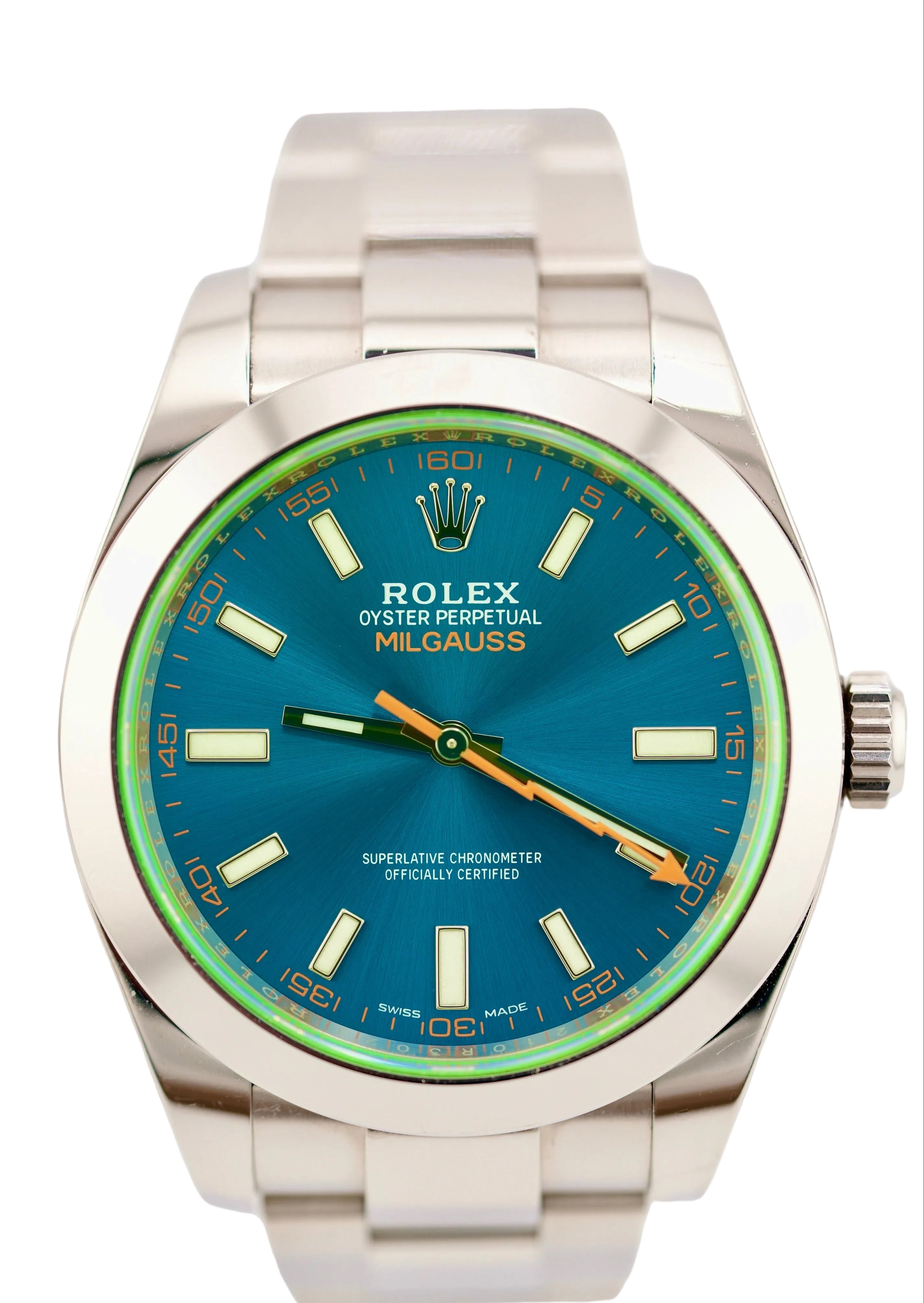 Rolex Milgauss 116400GV "Z-Blue" (2019 Box & Papers)
