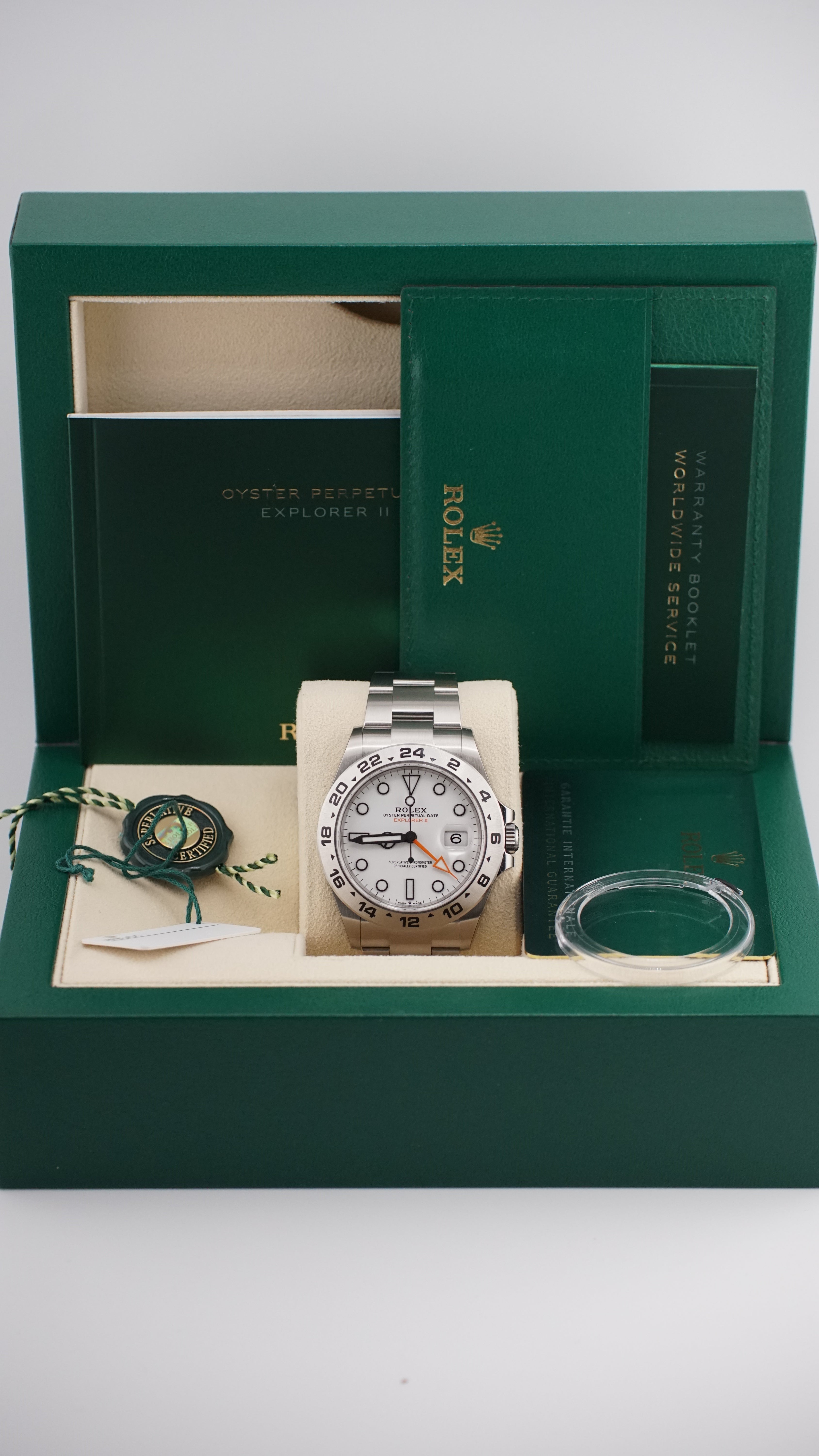 Rolex Explorer II "Polar" (2021 NOS WITH STICKERS Box & Papers)