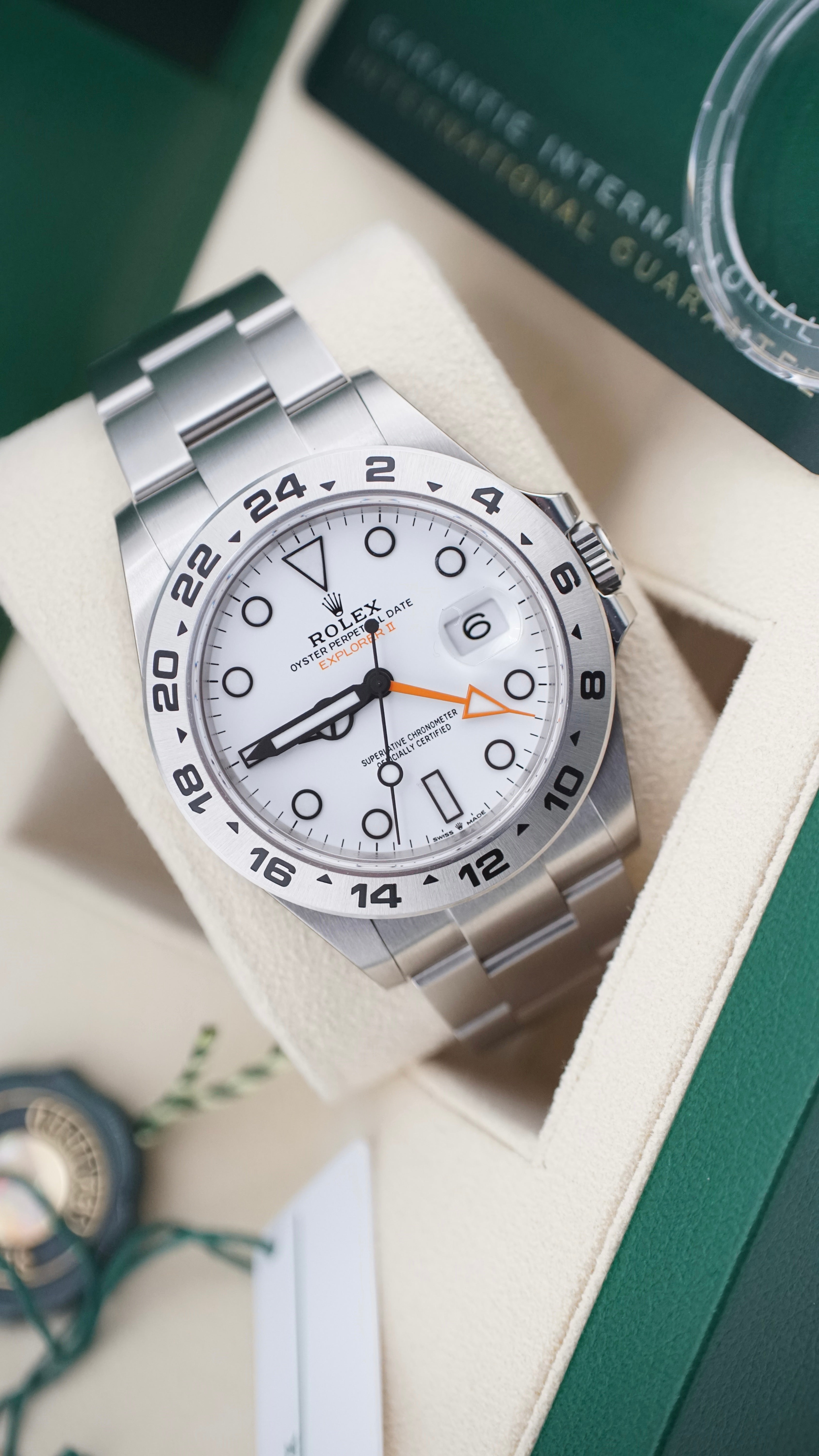 Rolex Explorer II "Polar" (2021 NOS WITH STICKERS Box & Papers)