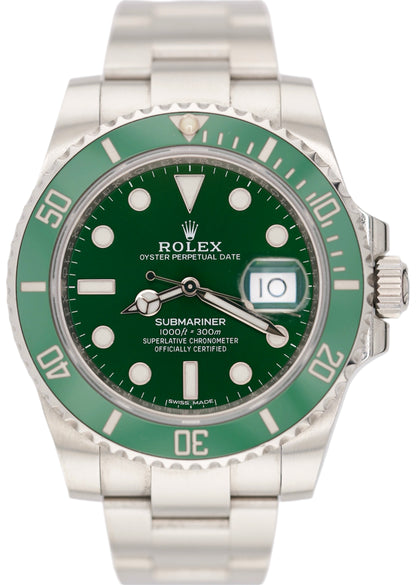 Rolex Submariner 116610LV "Hulk" (2026 RSC + 2017 Box & Papers)